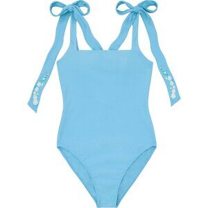 Blue Women's One Piece Swimsuit